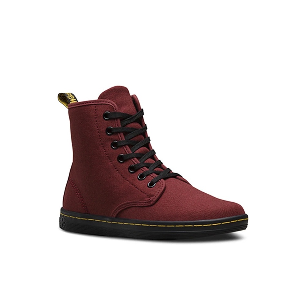 Dr. Martens Women's Shoreditch - Canvas Cherry Red (8)